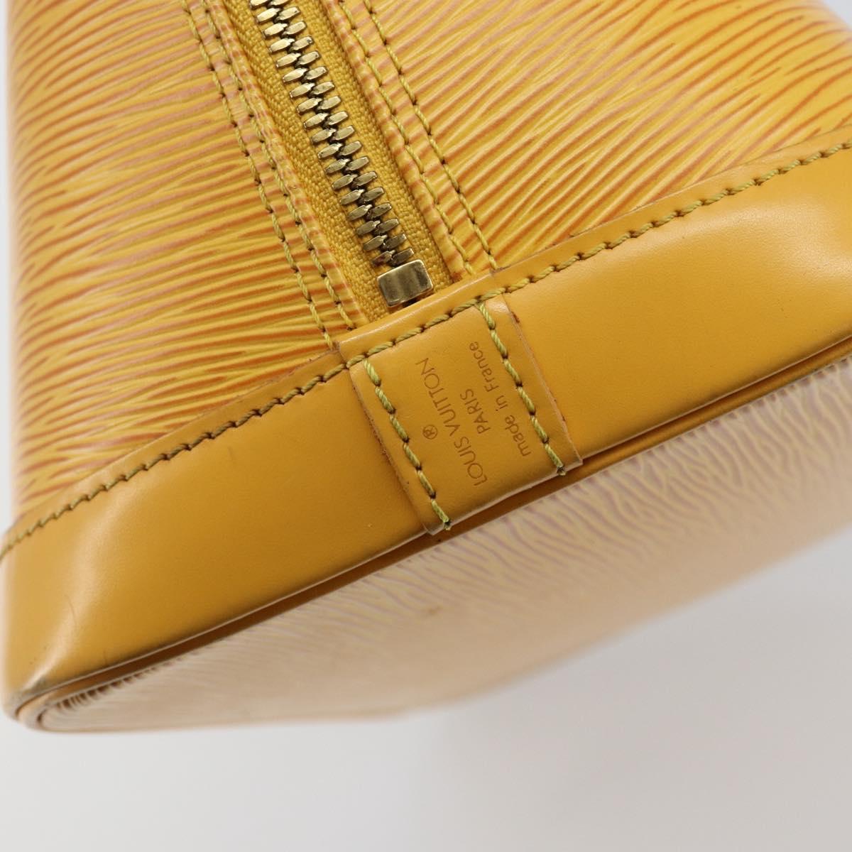 LOUIS VUITTON Epi Alma Hand Bag Yellow M52149 LV Auth 142784