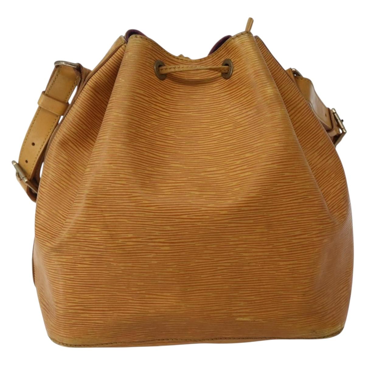 LOUIS VUITTON Epi Petit Noe Shoulder Bag Yellow M44109 LV Auth 142786