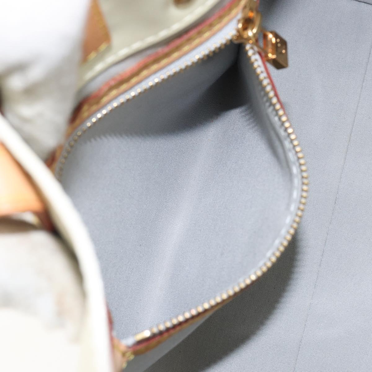 LOUIS VUITTON Monogram Vernis Reade PM Hand Bag Perle M91336 LV Auth 142788