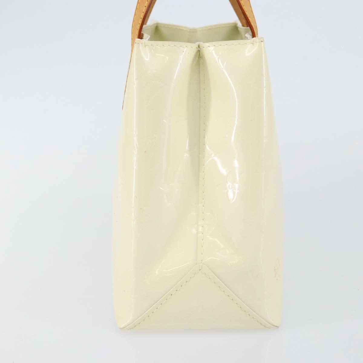 LOUIS VUITTON Monogram Vernis Reade PM Hand Bag Perle M91336 LV Auth 142788