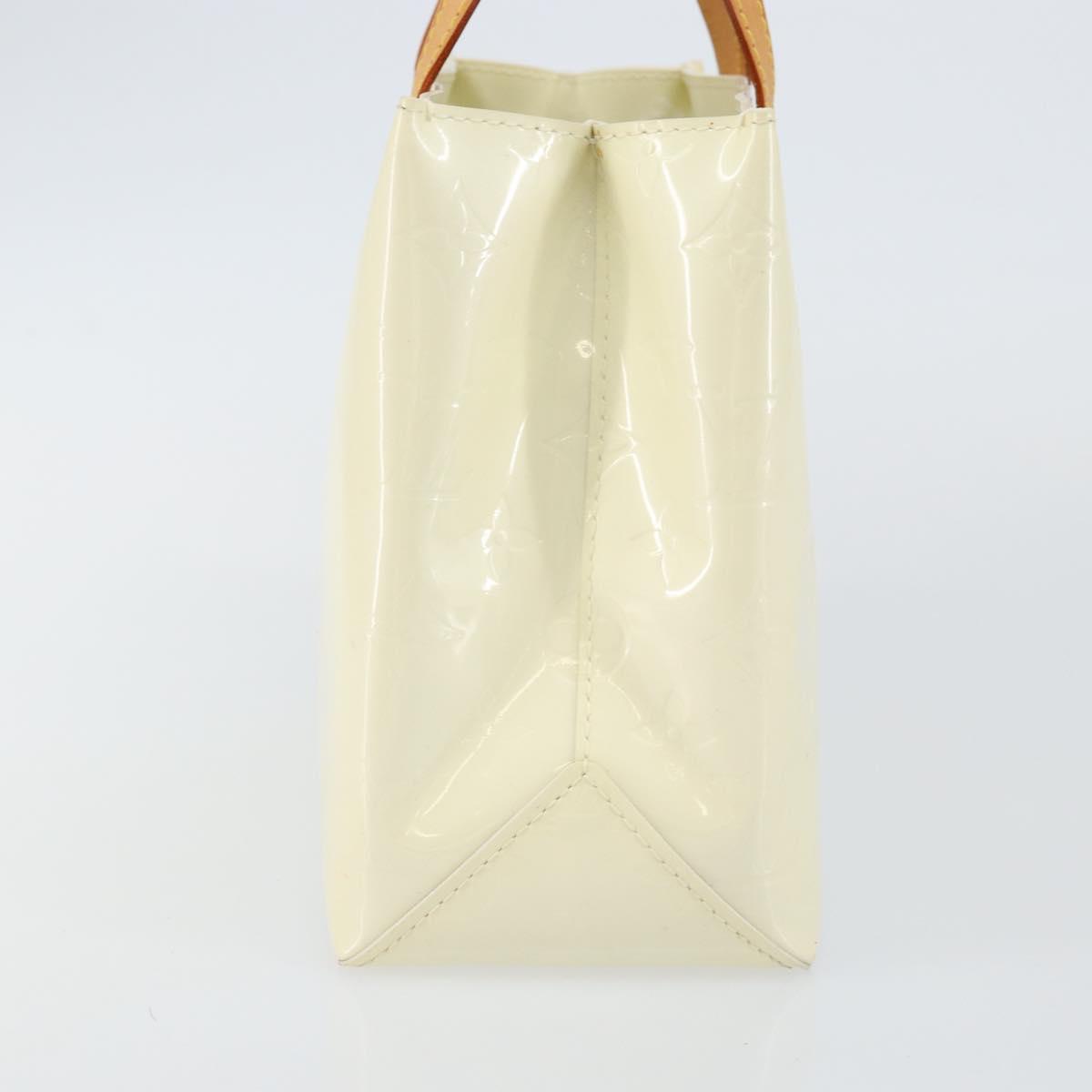 LOUIS VUITTON Monogram Vernis Reade PM Hand Bag Perle M91336 LV Auth 142788