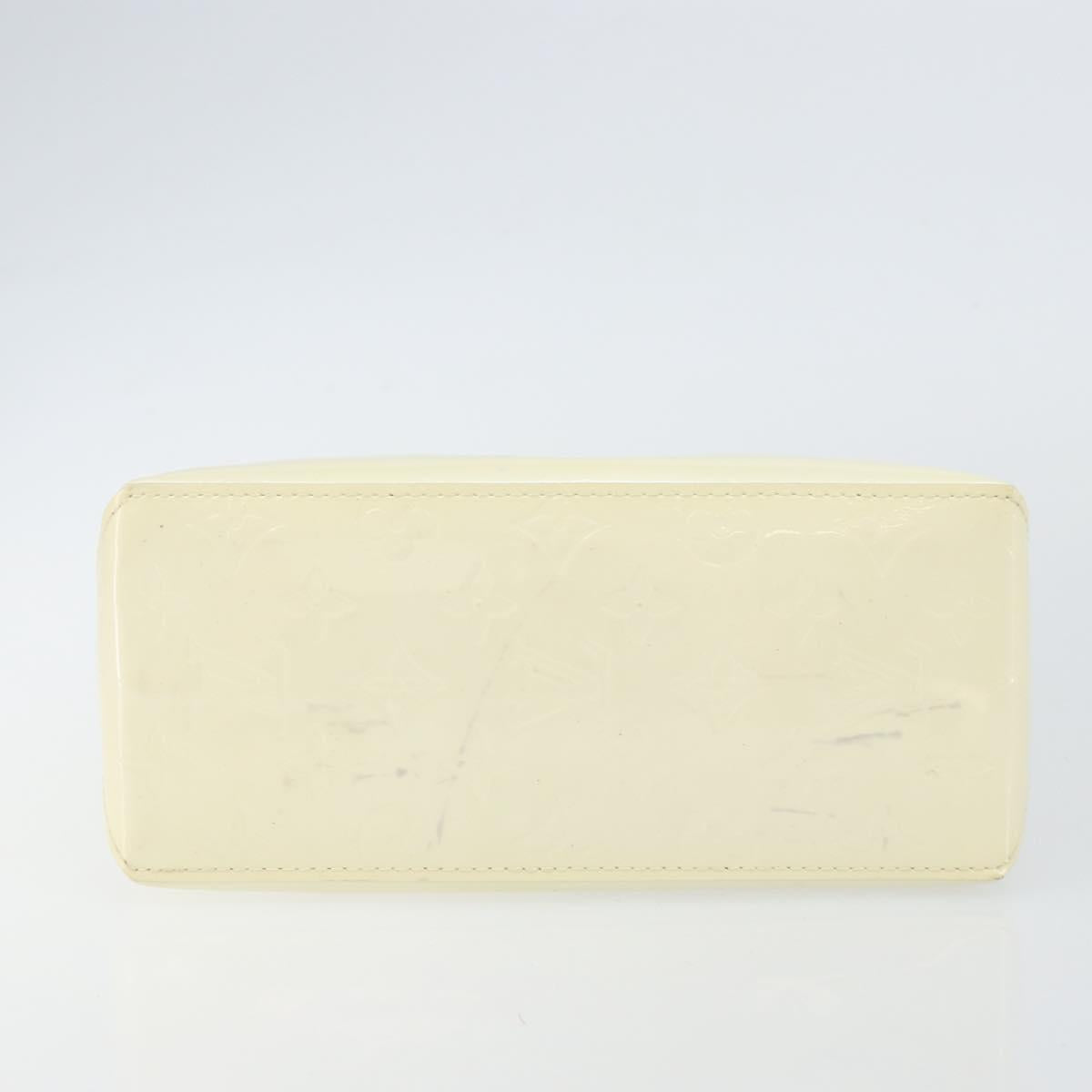 LOUIS VUITTON Monogram Vernis Reade PM Hand Bag Perle M91336 LV Auth 142788