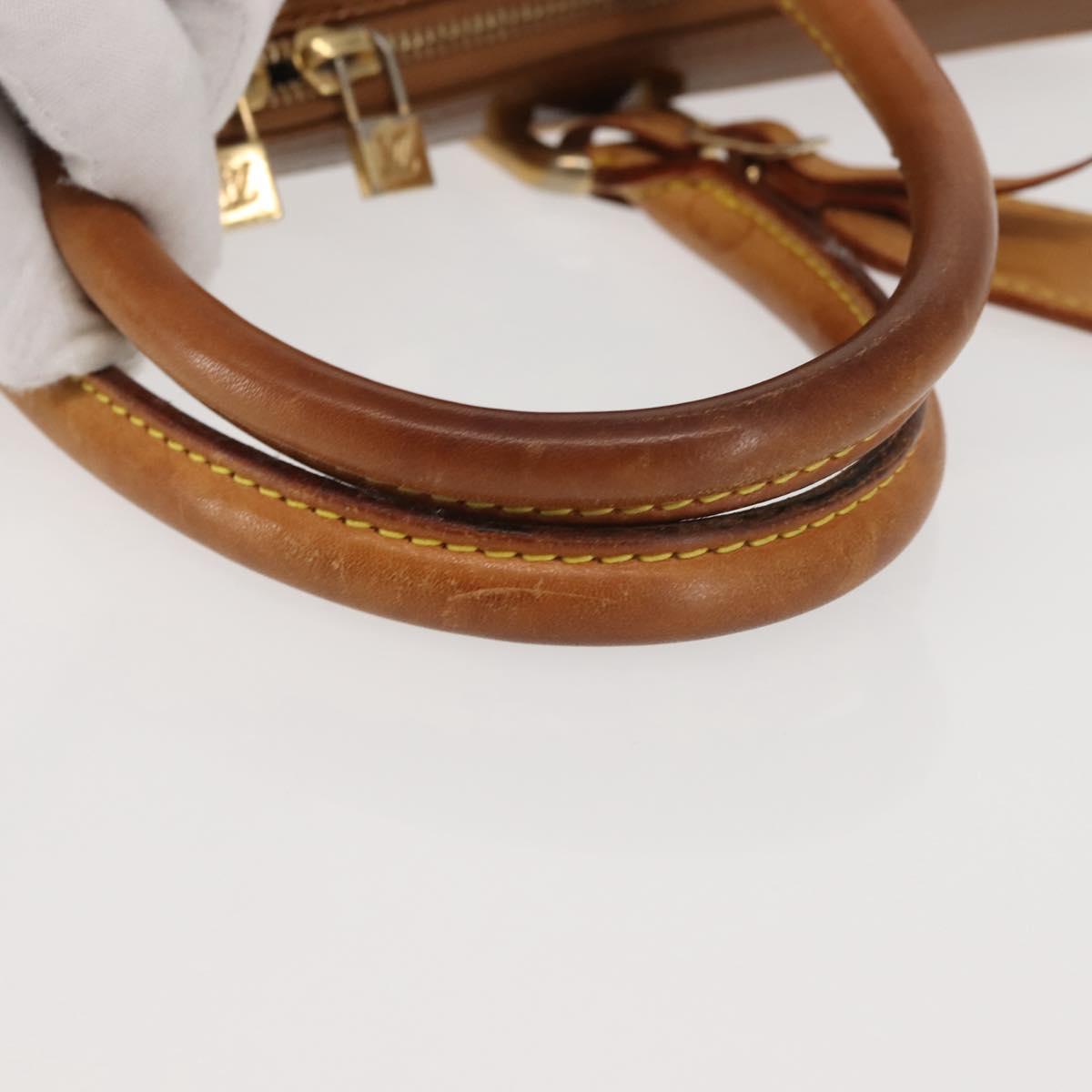 LOUIS VUITTON Monogram Vernis Van Damme Hand Bag Bronze M91125 LV Auth 142789