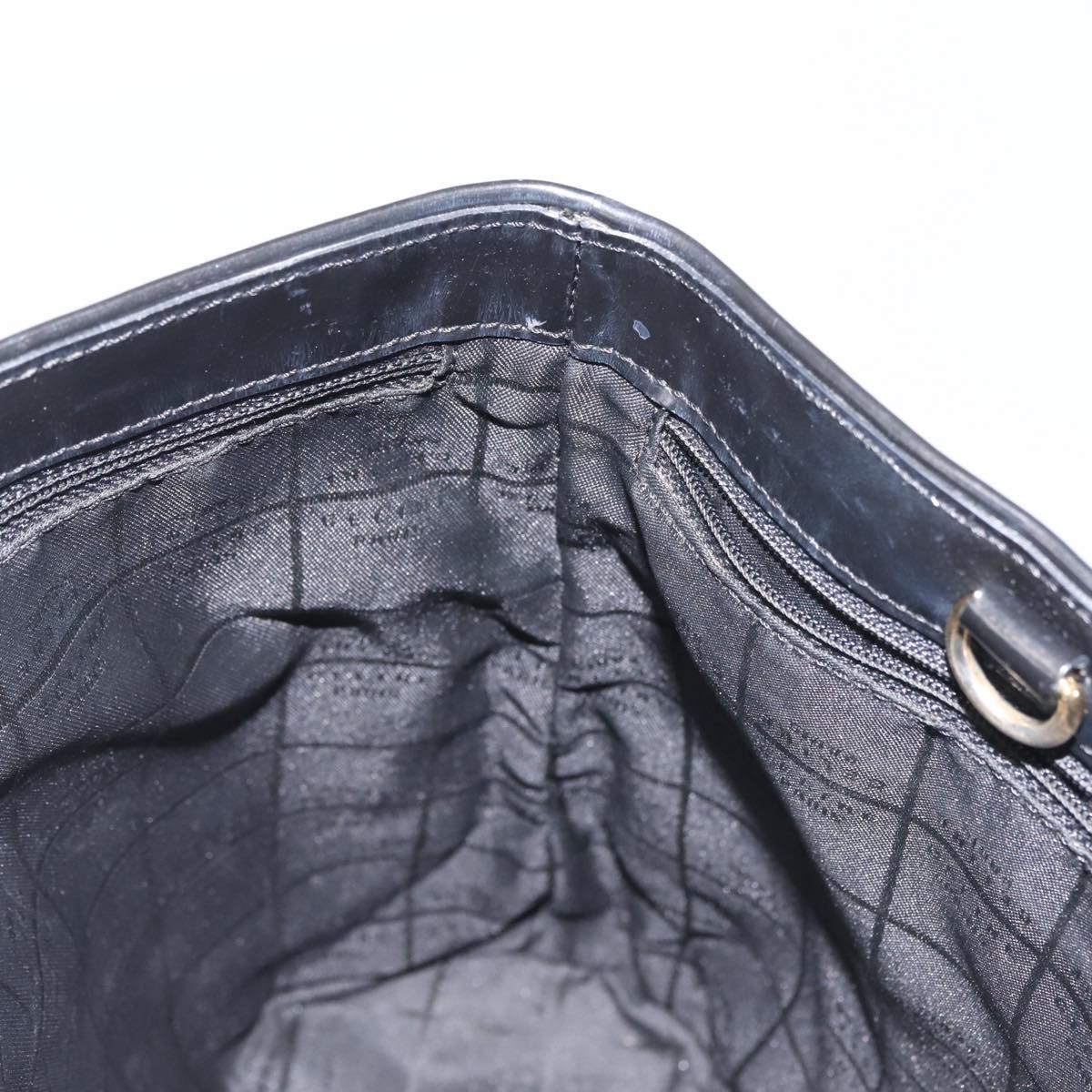 CELINE Macadam Canvas Hand Bag Brown Gold Auth 142800