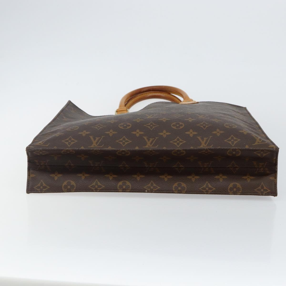 LOUIS VUITTON Monogram Sac Plat Hand Bag M51140 LV Auth 142812