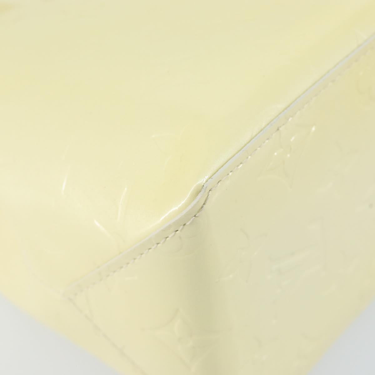 LOUIS VUITTON Monogram Vernis Reade PM Hand Bag Perle M91336 LV Auth 142816