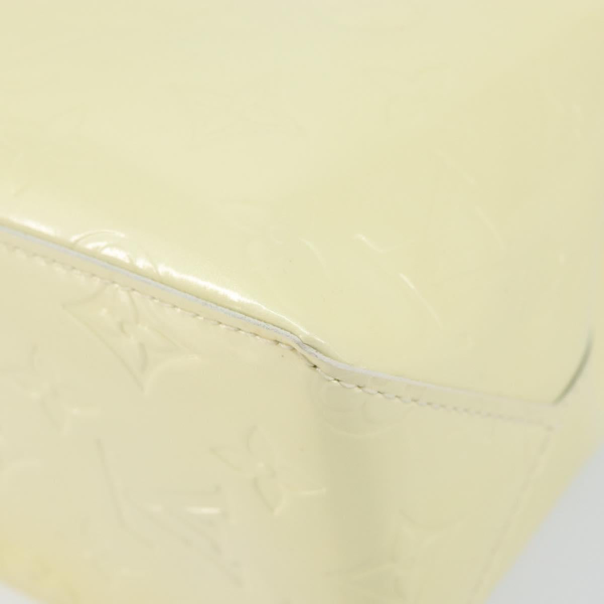 LOUIS VUITTON Monogram Vernis Reade PM Hand Bag Perle M91336 LV Auth 142816