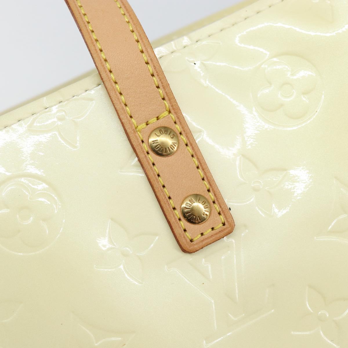 LOUIS VUITTON Monogram Vernis Reade PM Hand Bag Perle M91336 LV Auth 142816