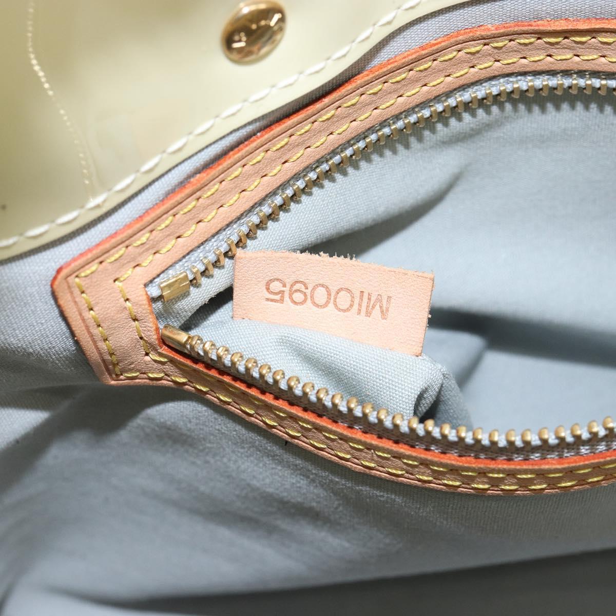 LOUIS VUITTON Monogram Vernis Reade PM Hand Bag Perle M91336 LV Auth 142816