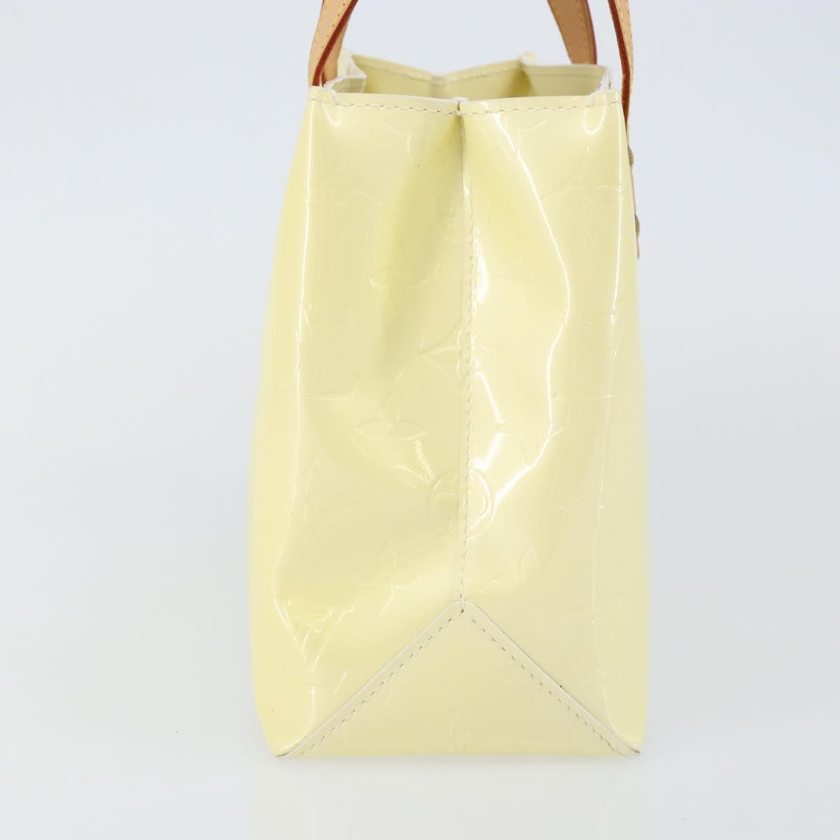 LOUIS VUITTON Monogram Vernis Reade PM Hand Bag Perle M91336 LV Auth 142816