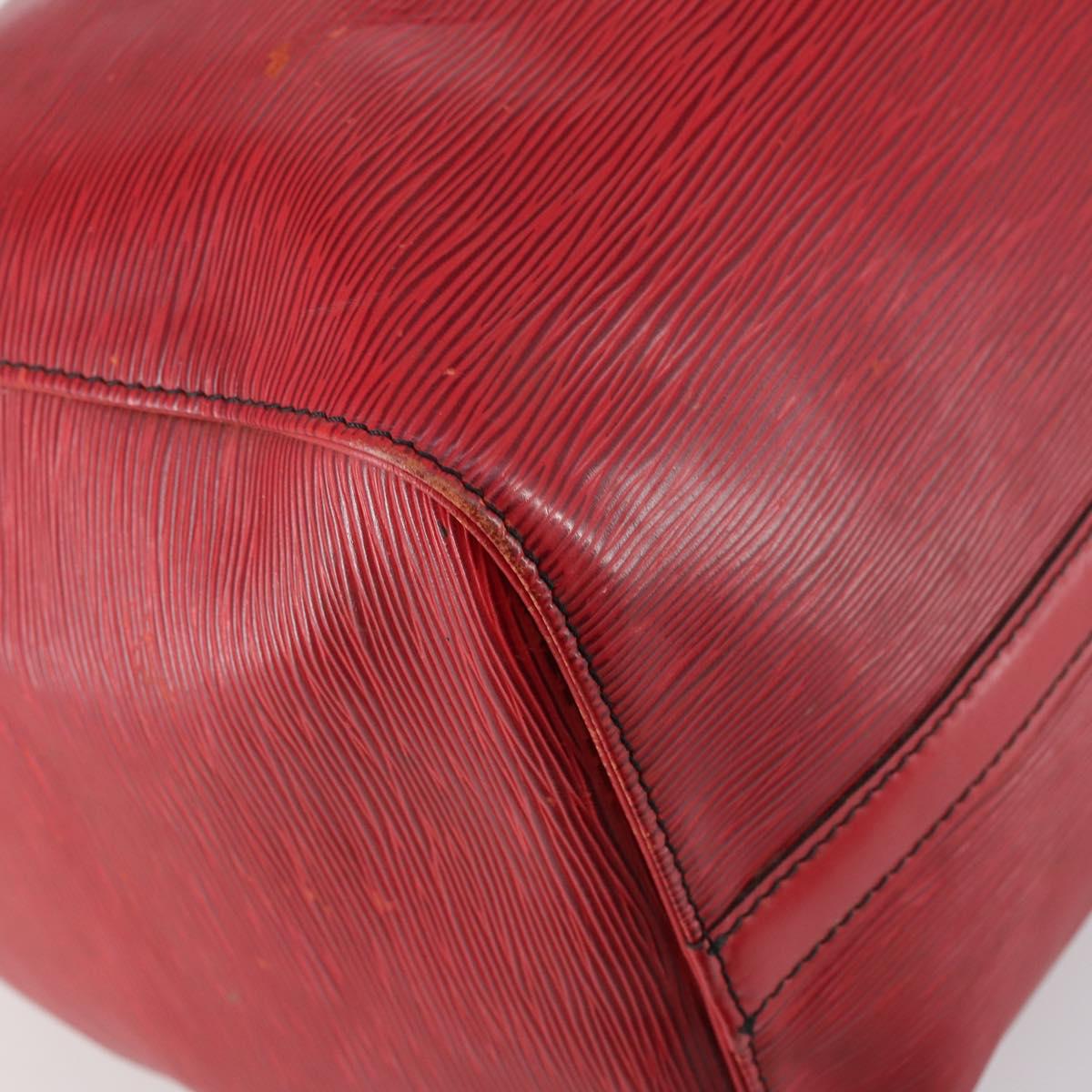 LOUIS VUITTON Epi Keepall 50 Boston Bag Red M42967 LV Auth 142821