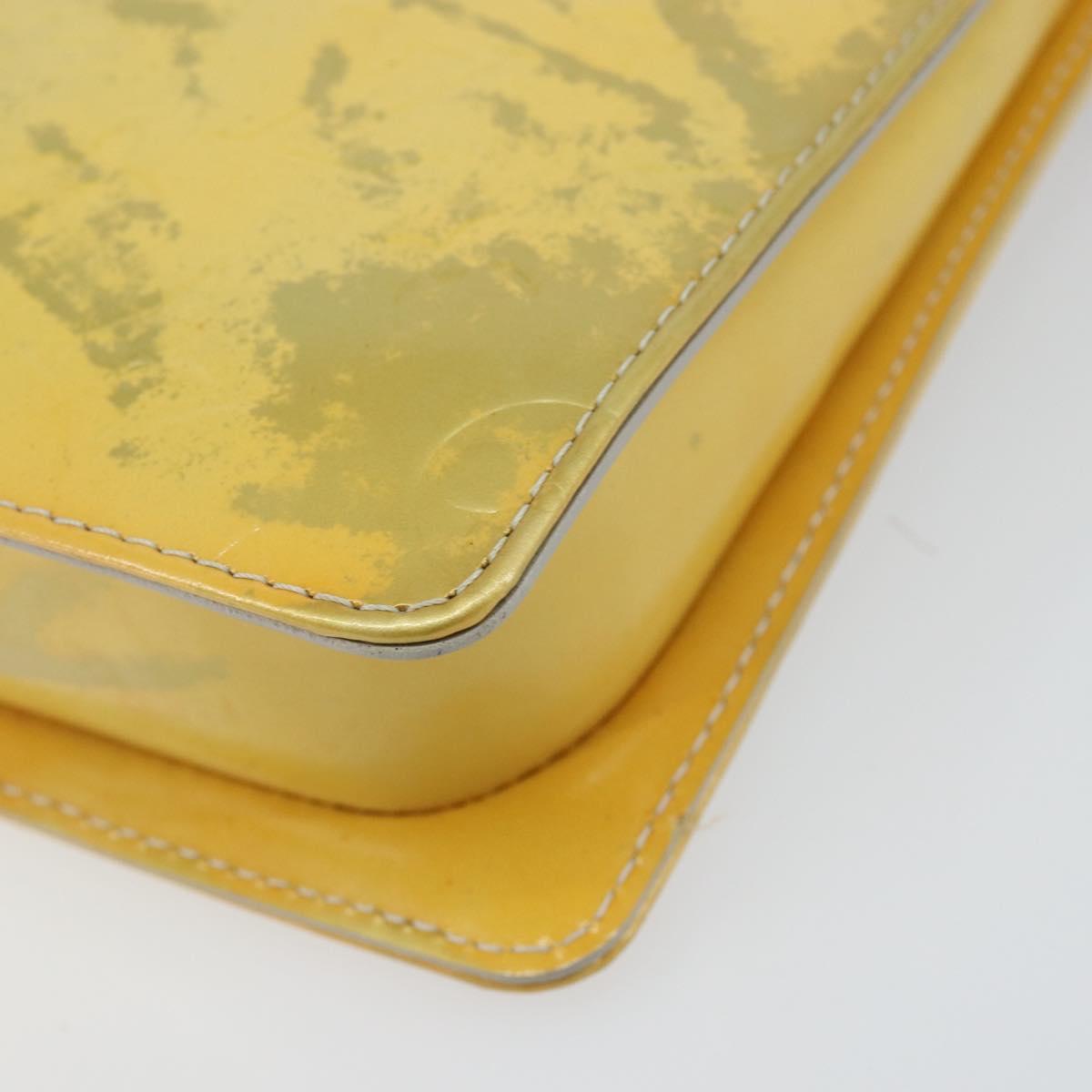 LOUIS VUITTON Monogram Vernis Motto Accessory Pouch Gris M91030 LV Auth 142835