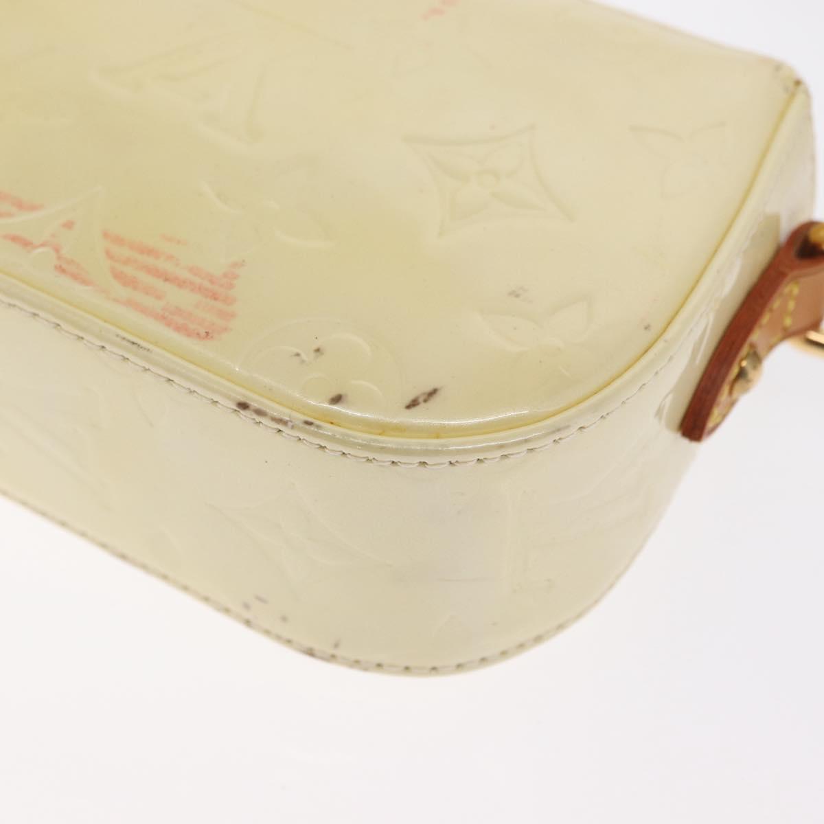 LOUIS VUITTON Monogram Vernis Malibu Street Bag Perle M91507 LV Auth 142836