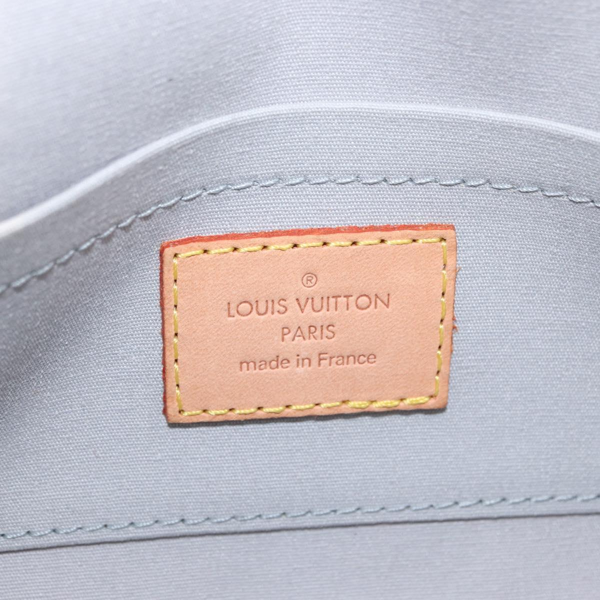 LOUIS VUITTON Monogram Vernis Malibu Street Bag Perle M91507 LV Auth 142836