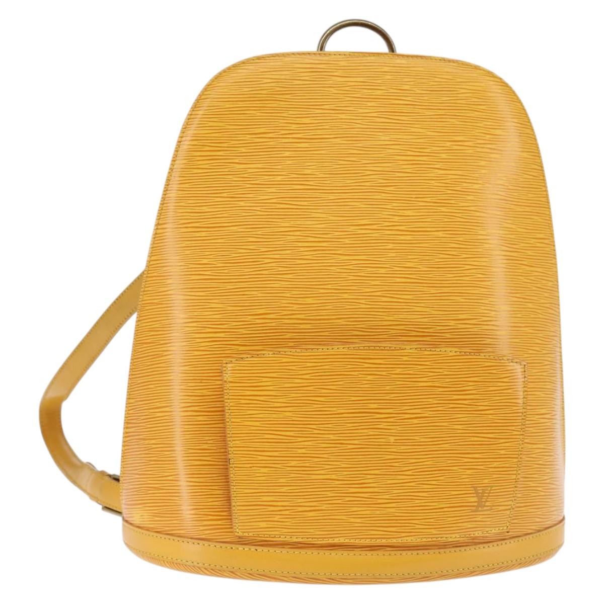 LOUIS VUITTON Epi Gobelins Backpack Yellow M52299 LV Auth 142855