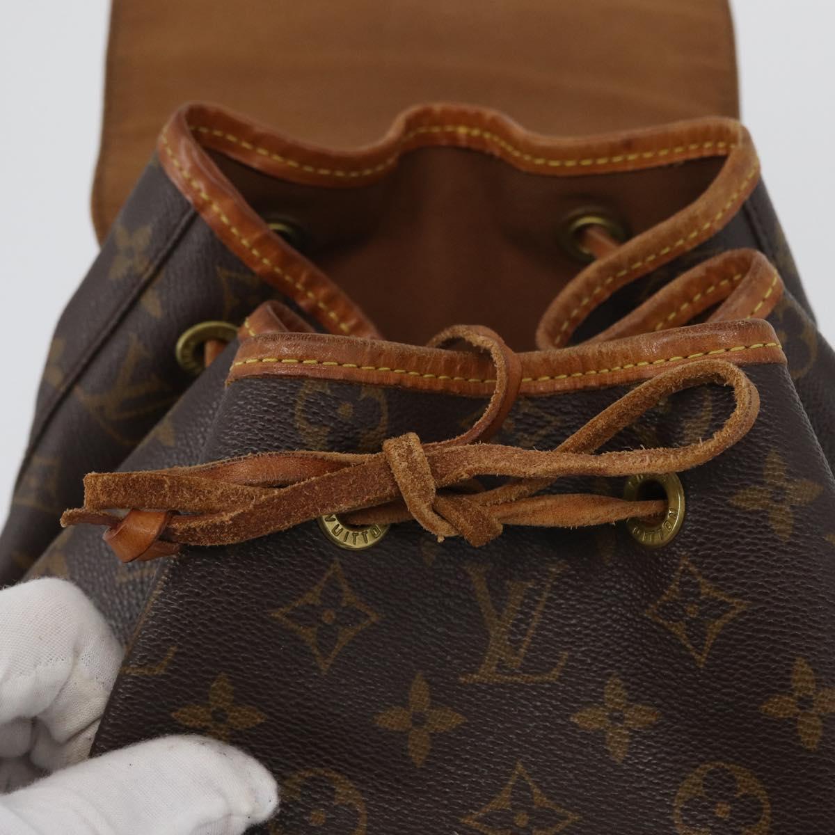 LOUIS VUITTON Monogram Montsouris GM Backpack M51135 LV Auth 142860