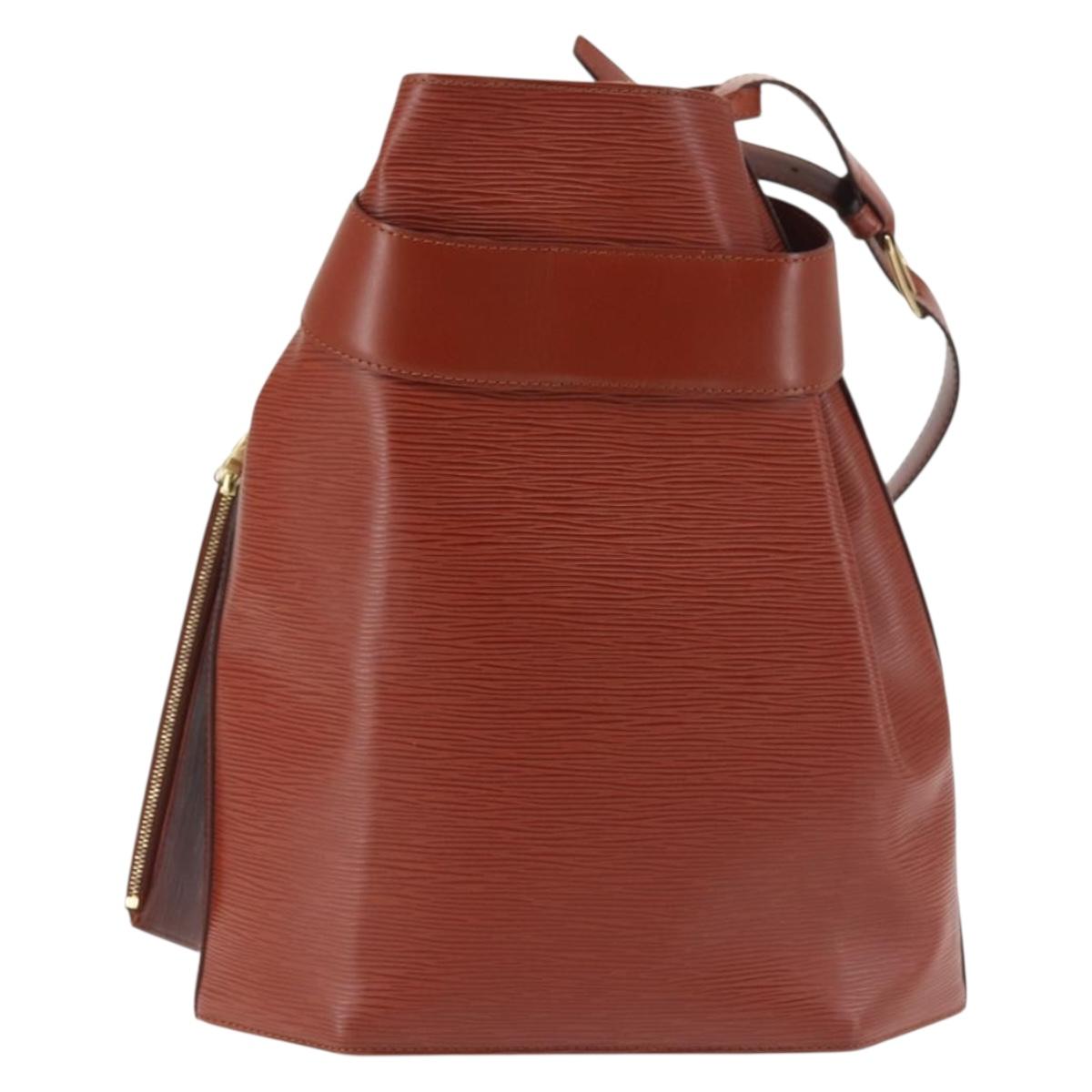 LOUIS VUITTON Epi Sac Depaule GM Shoulder Bag Brown M80193 LV Auth 142870
