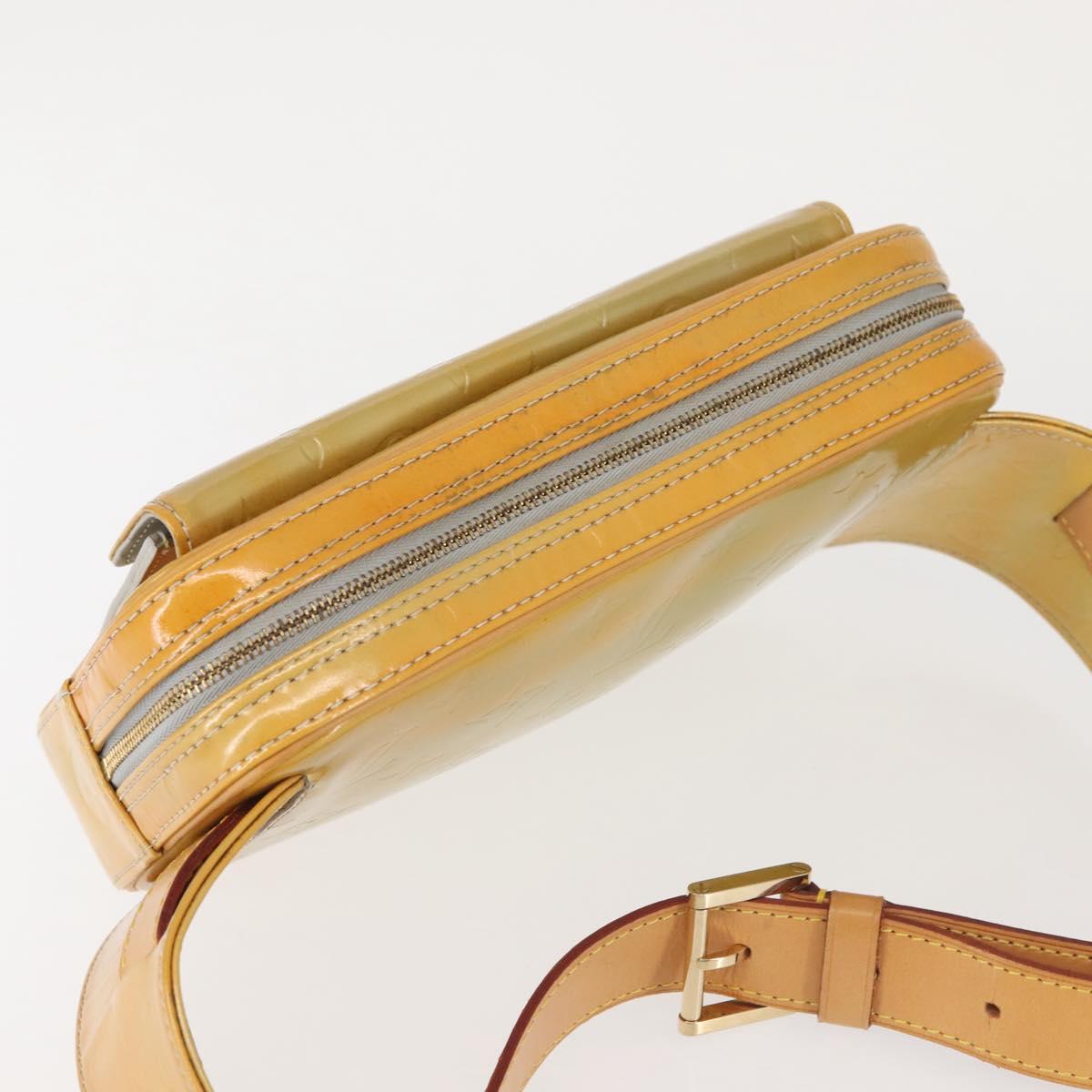 LOUIS VUITTON Monogram Vernis Fulton Waist bag Gris M91041 LV Auth 142875