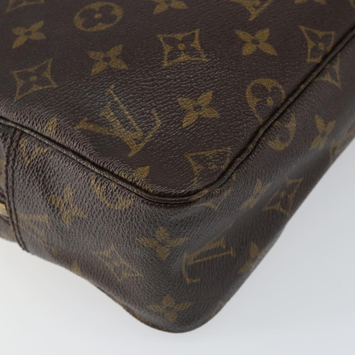 LOUIS VUITTON Monogram Trousse Toilette 28 Clutch Bag M47522 LV Auth 142876