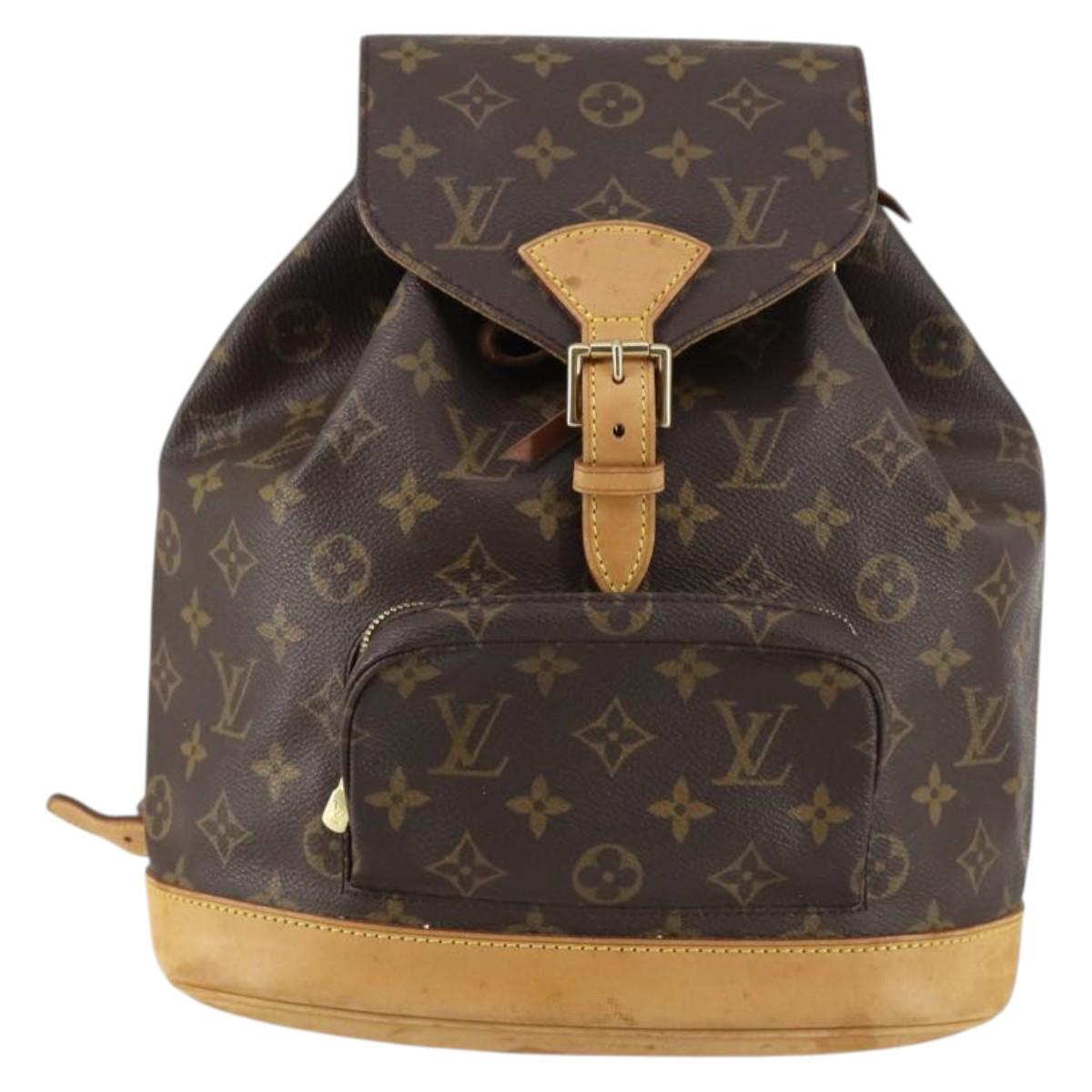 LOUIS VUITTON Monogram Montsouris MM Backpack M51136 LV Auth 142878