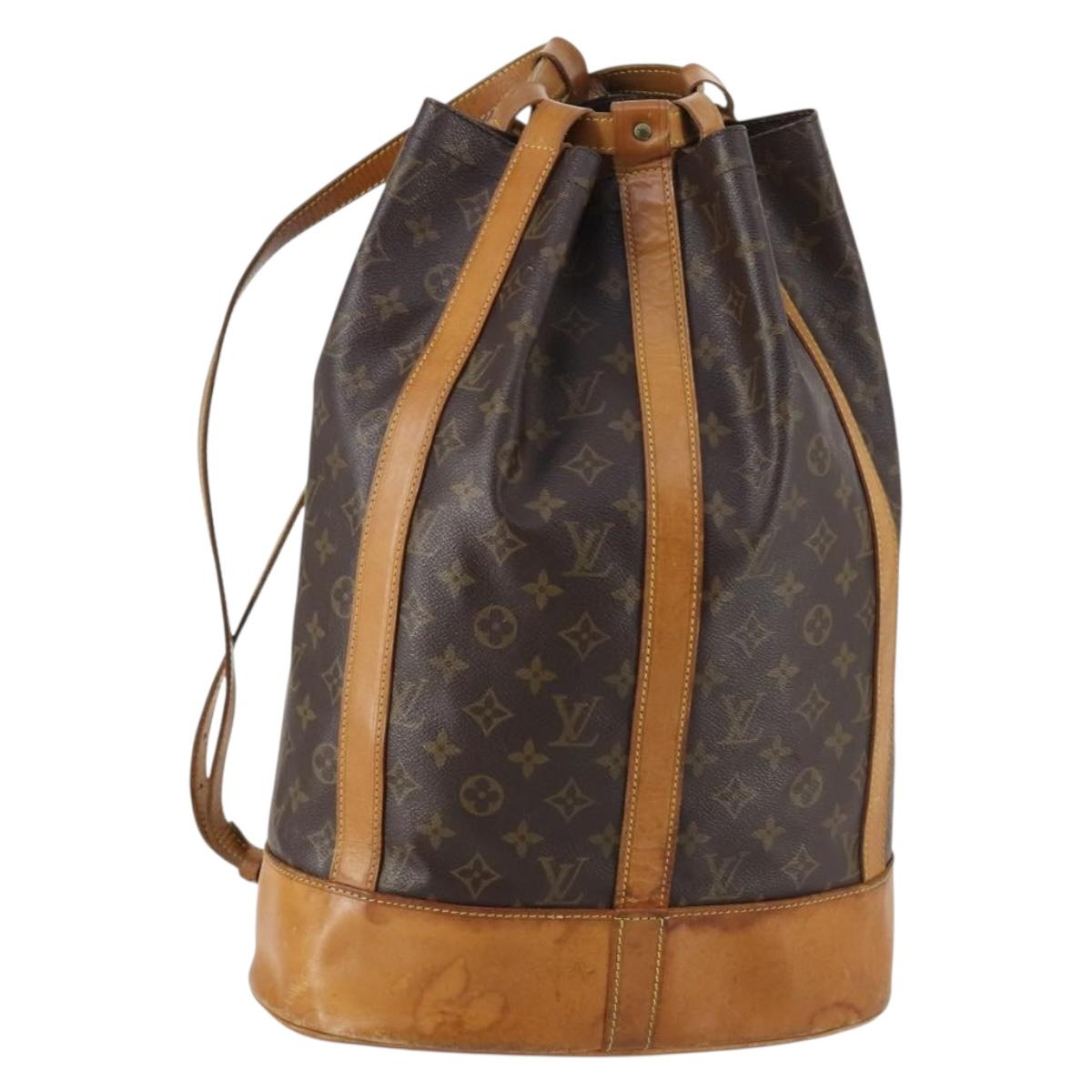 LOUIS VUITTON Monogram Randonnee GM Shoulder Bag M42244 LV Auth 142879