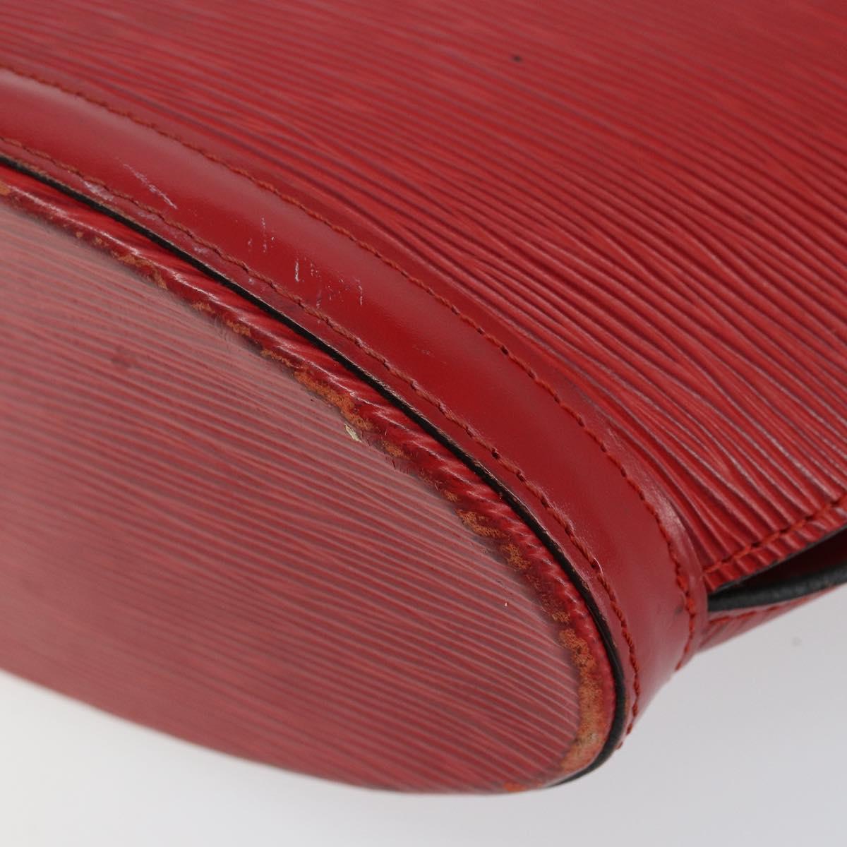 LOUIS VUITTON Epi Saint Jacques Poignees Long Hand Bag Red M52337 Auth 142907