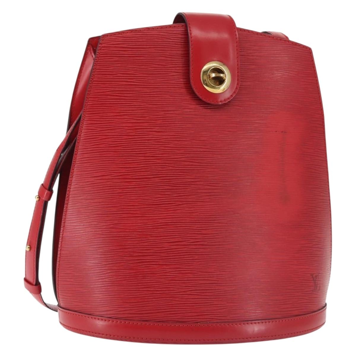 LOUIS VUITTON Epi Cluny Shoulder Bag Red M52257 LV Auth 142909