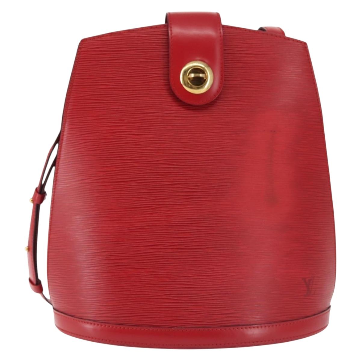 LOUIS VUITTON Epi Cluny Shoulder Bag Red M52257 LV Auth 142909