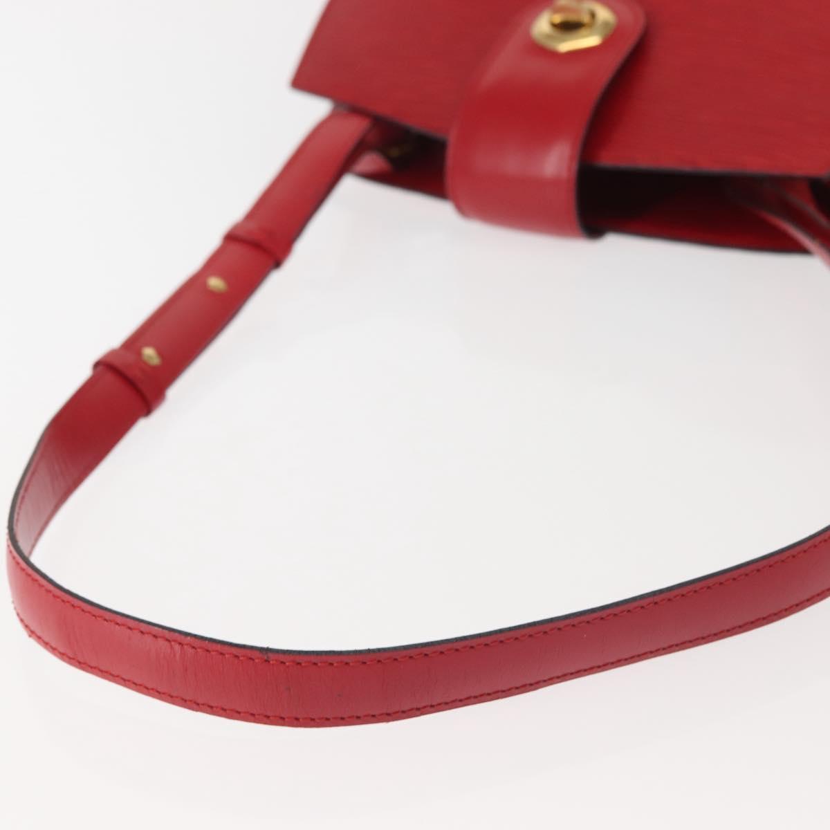 LOUIS VUITTON Epi Cluny Shoulder Bag Red M52257 LV Auth 142909