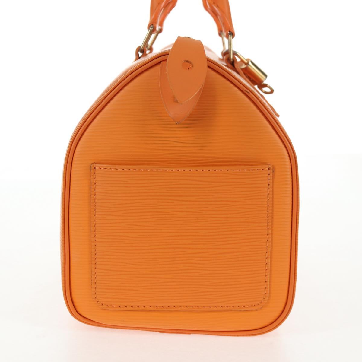 LOUIS VUITTON Epi Speedy 25 Hand Bag Orange Mandarin M5903H LV Auth 142913V