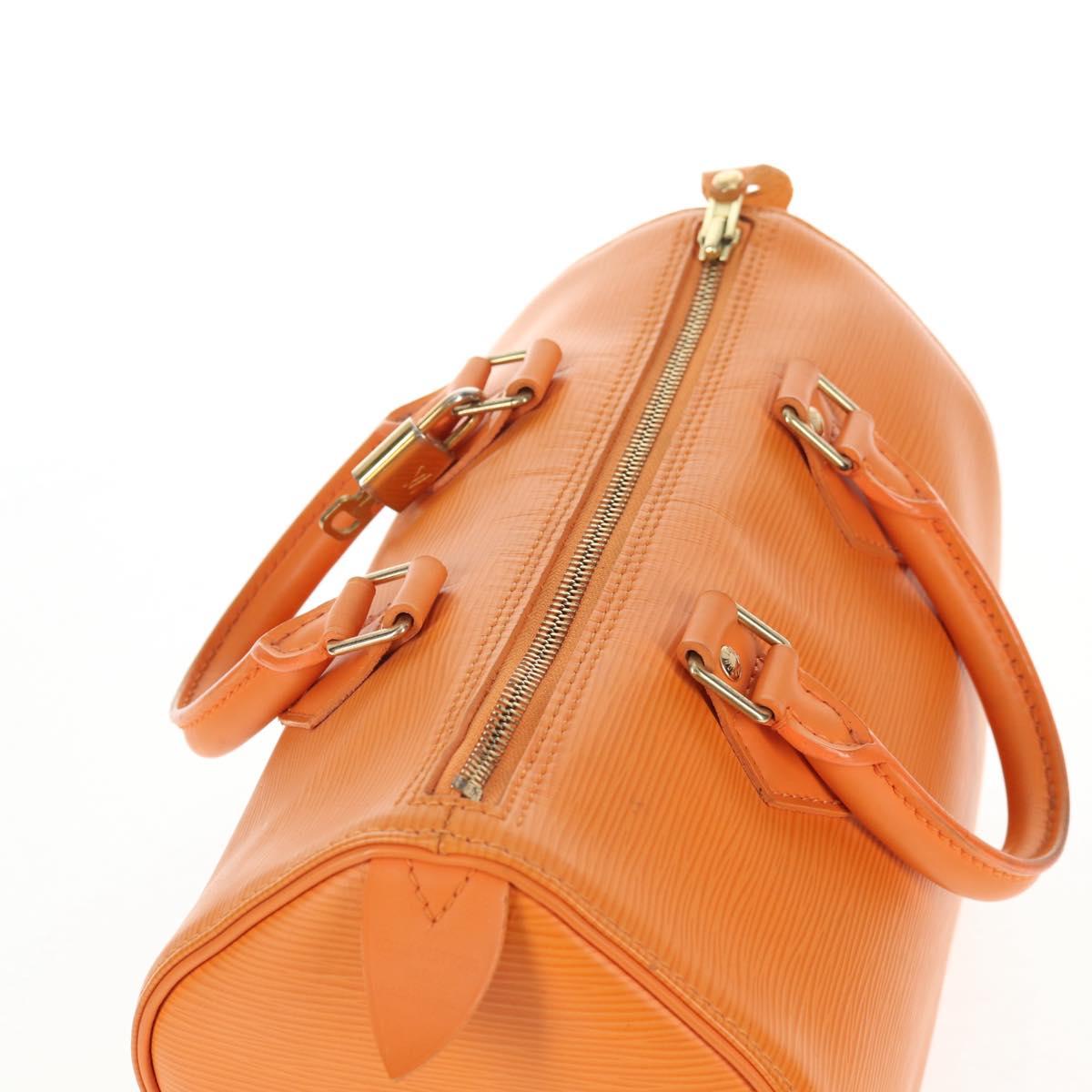 LOUIS VUITTON Epi Speedy 25 Hand Bag Orange Mandarin M5903H LV Auth 142913V