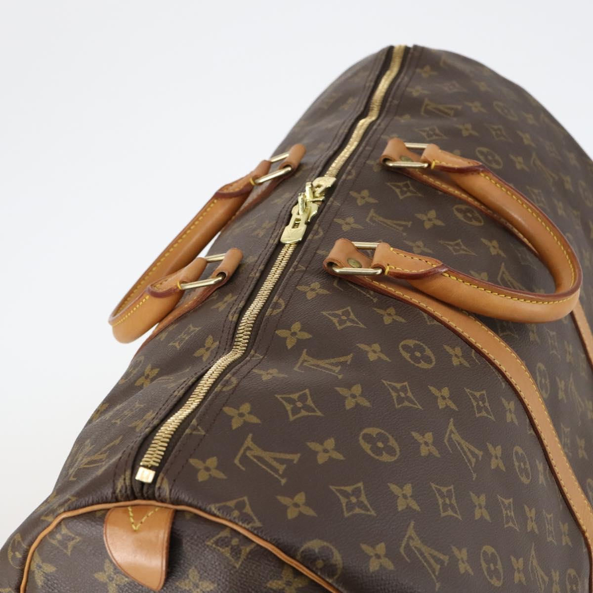 LOUIS VUITTON Monogram Keepall 55 Boston Bag M41424 LV Auth 142917