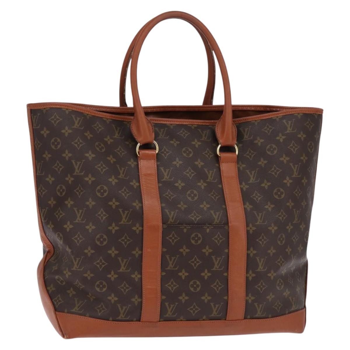 LOUIS VUITTON Monogram Sac Weekend GM Tote Bag M42420 LV Auth 142921