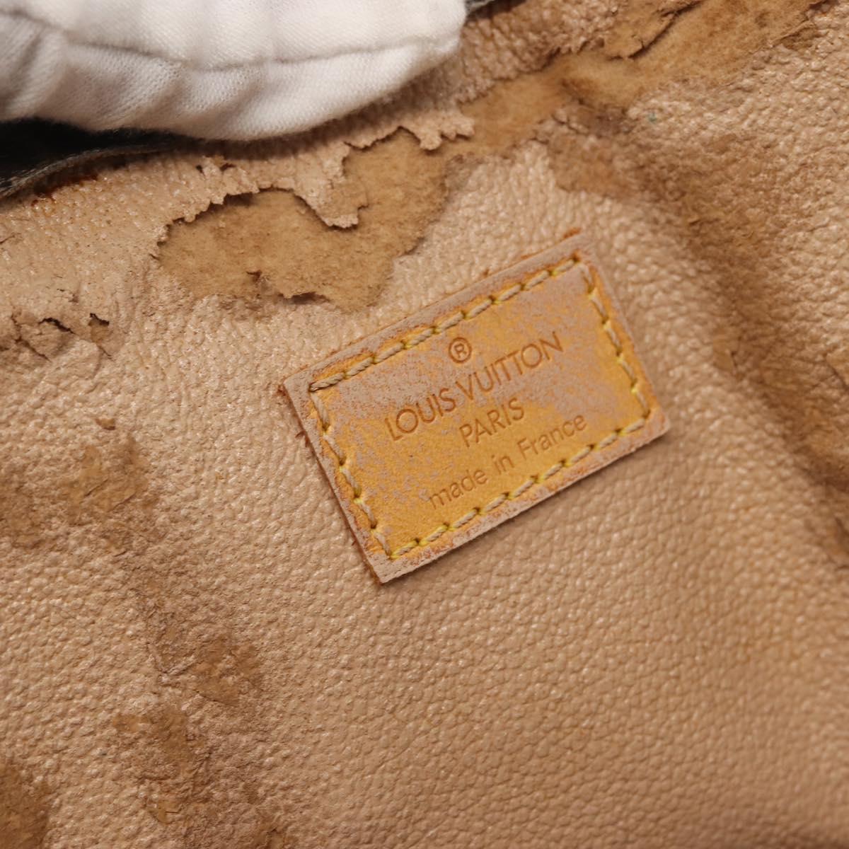 LOUIS VUITTON Monogram Sac Plat Hand Bag M51140 LV Auth 142922