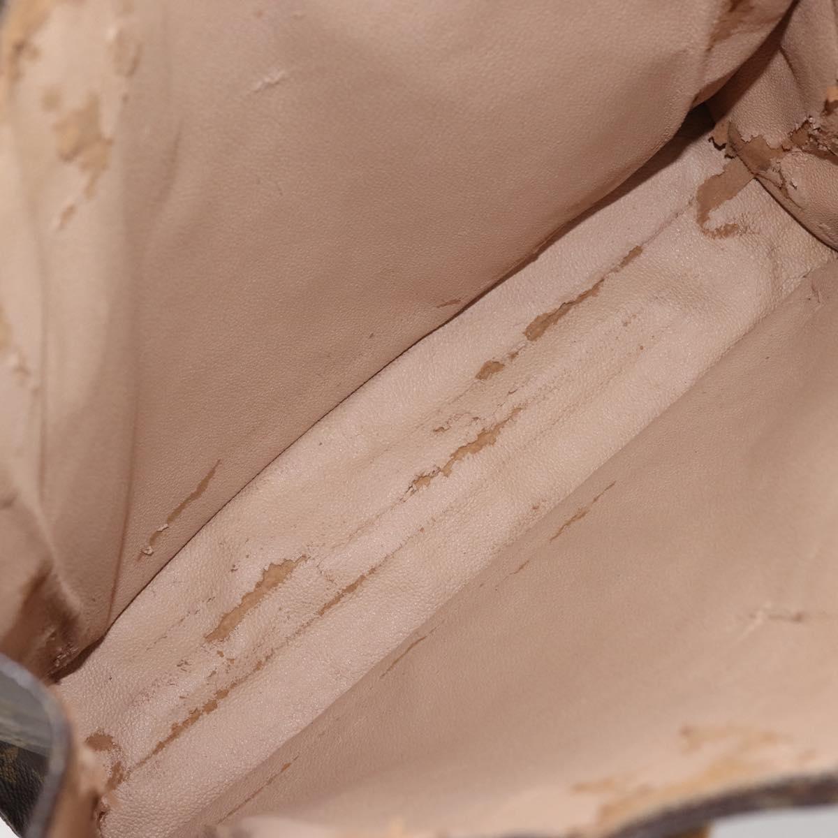 LOUIS VUITTON Monogram Sac Plat Hand Bag M51140 LV Auth 142922