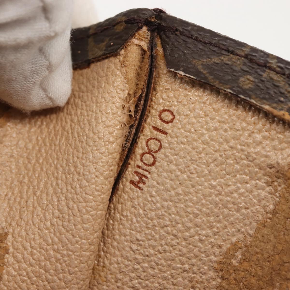 LOUIS VUITTON Monogram Sac Plat Hand Bag M51140 LV Auth 142922