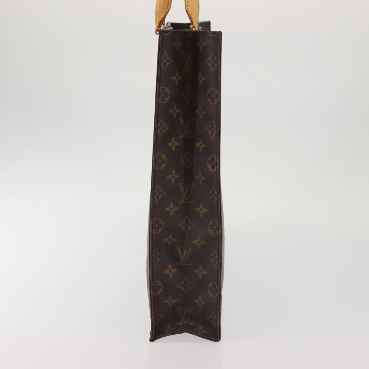 LOUIS VUITTON Monogram Sac Plat Hand Bag M51140 LV Auth 142922