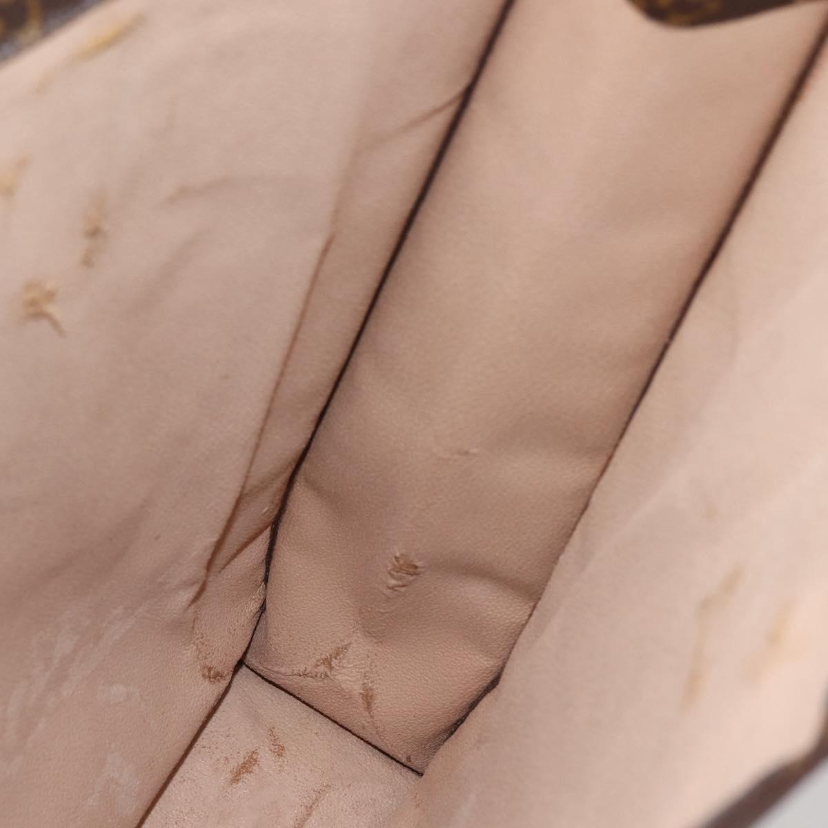 LOUIS VUITTON Monogram Sac Plat Hand Bag M51140 LV Auth 142923