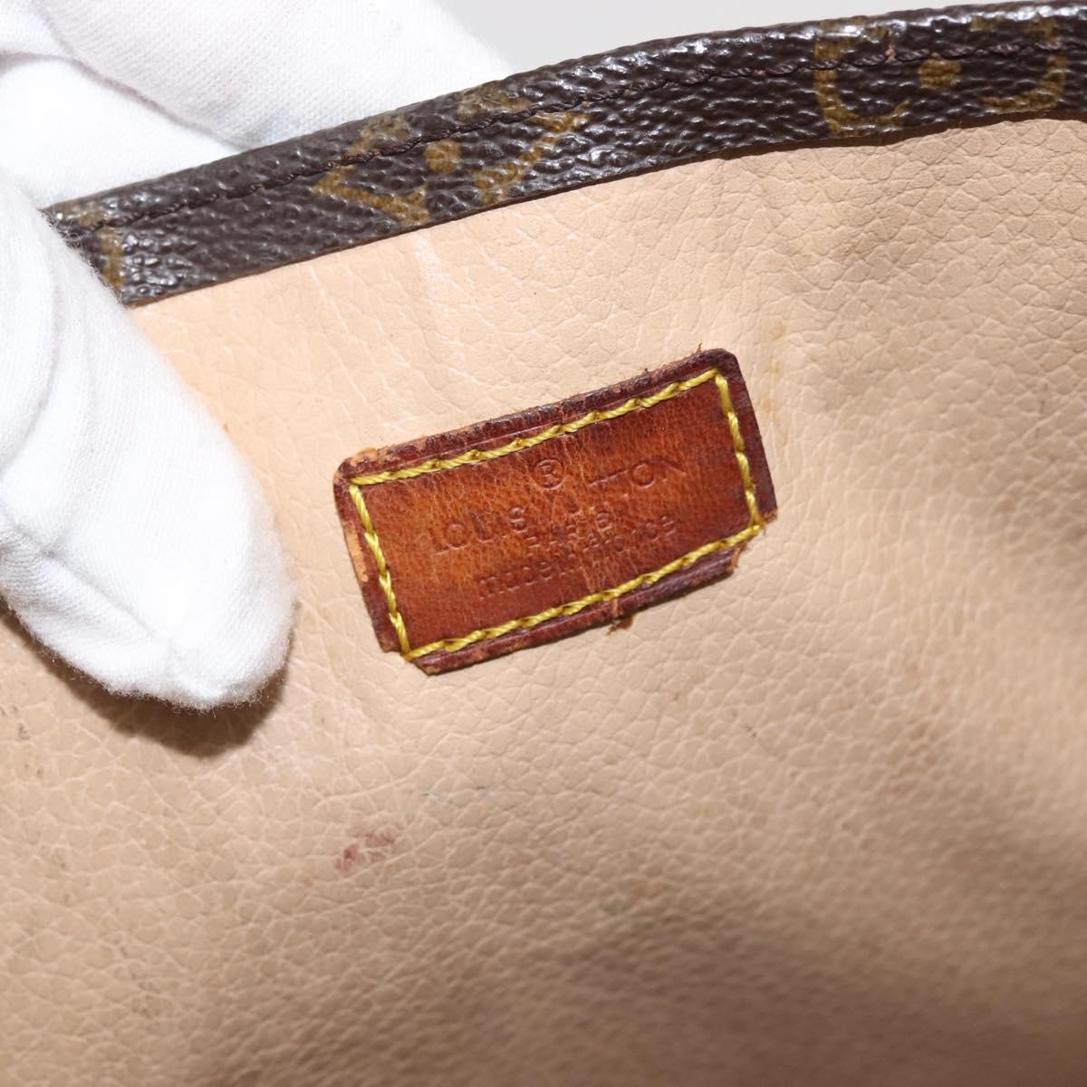 LOUIS VUITTON Monogram Sac Plat Hand Bag M51140 LV Auth 142925