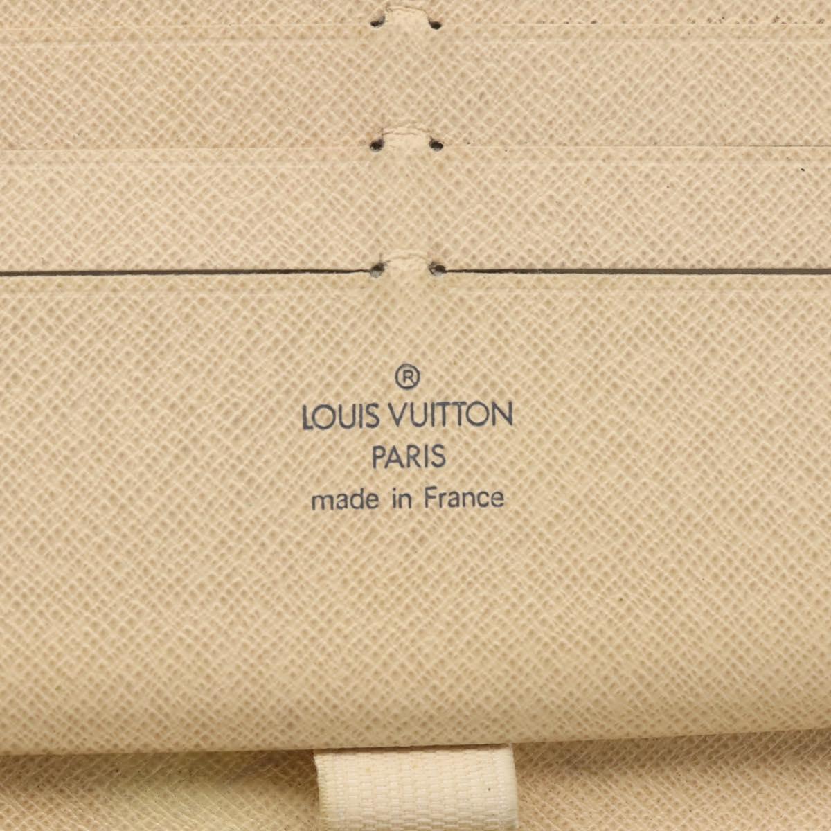 LOUIS VUITTON Damier Azur Zippy Organizer Long Wallet N60012 LV Auth 142945