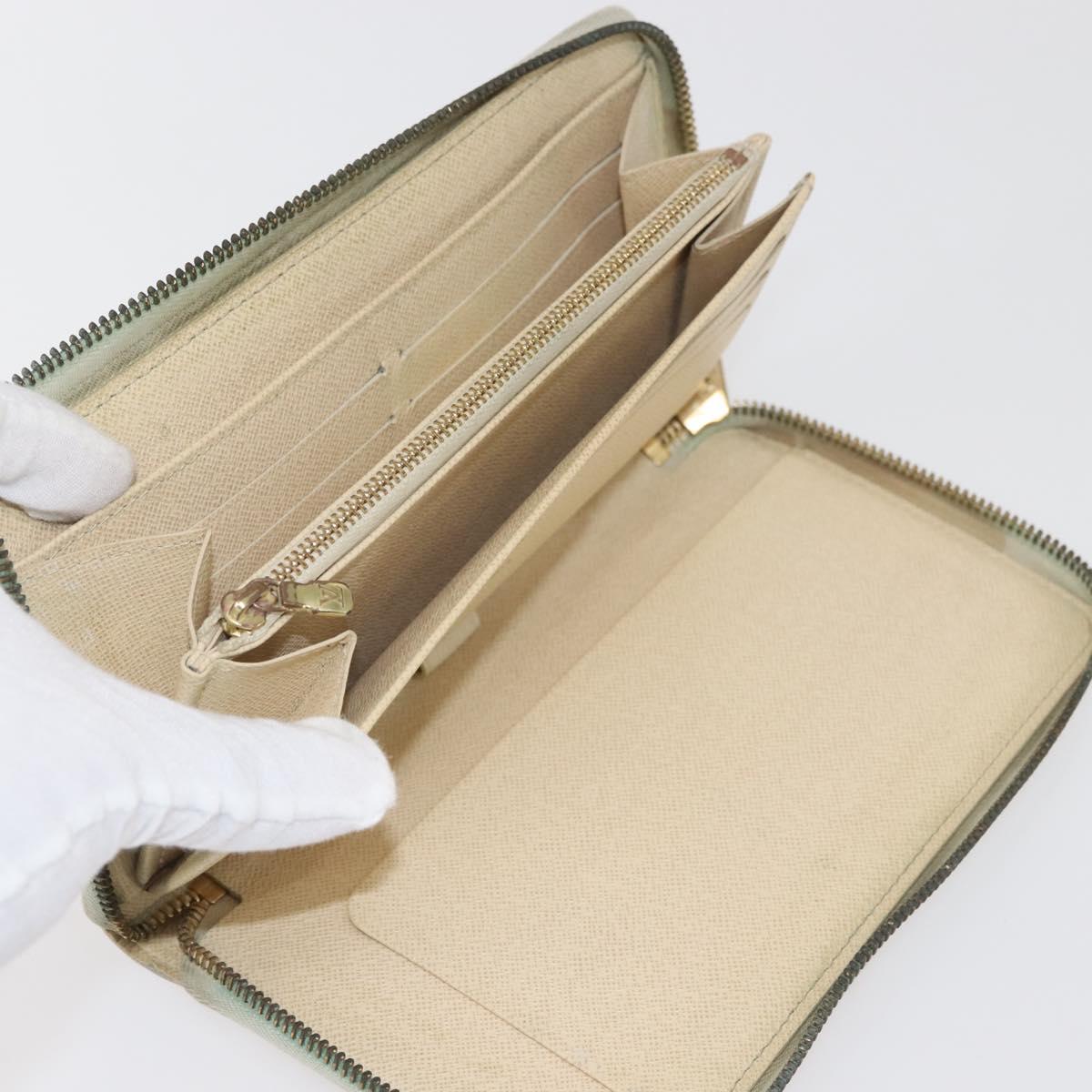 LOUIS VUITTON Damier Azur Zippy Organizer Long Wallet N60012 LV Auth 142945