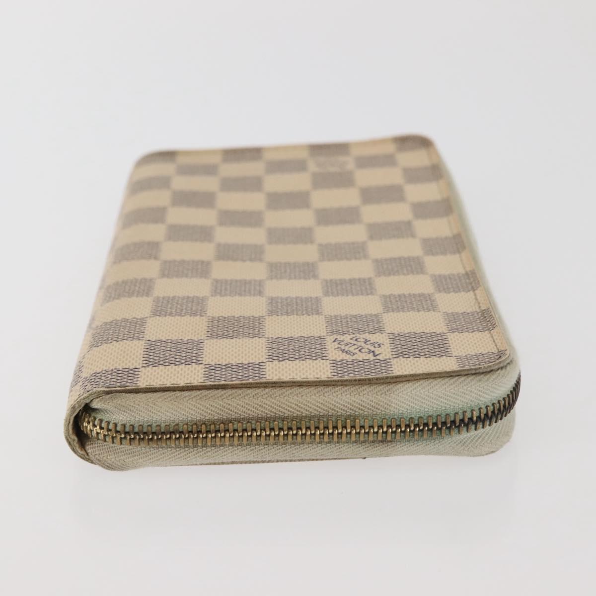 LOUIS VUITTON Damier Azur Zippy Organizer Long Wallet N60012 LV Auth 142945