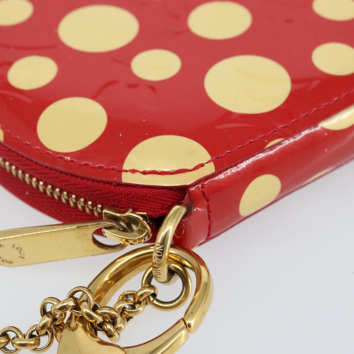 LOUIS VUITTON Vernis Dot Infinity Porte Monnaie Chapeau M91570 LV Auth 142946
