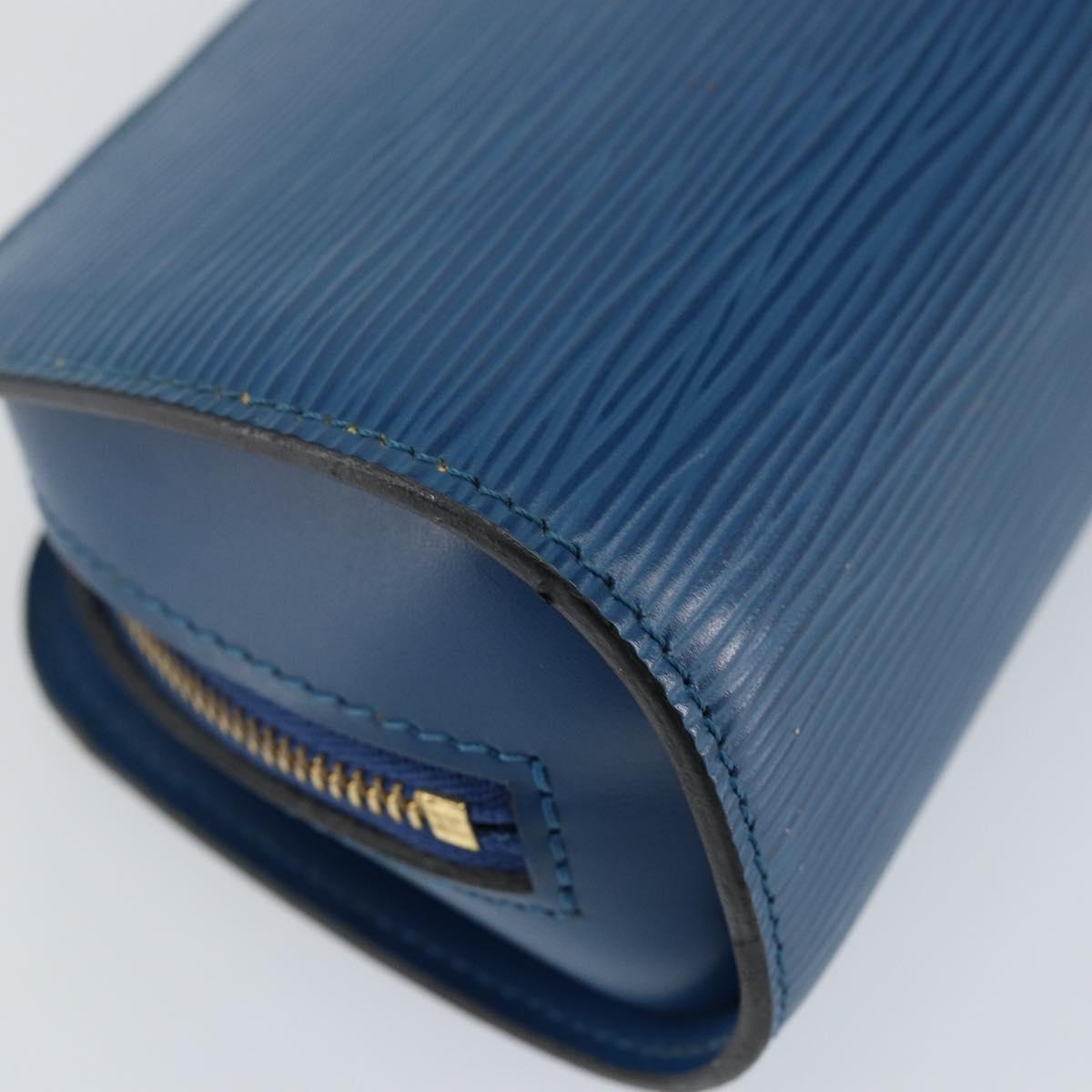 LOUIS VUITTON Epi Dauphine PM Pouch Blue M48445 LV Auth 142961