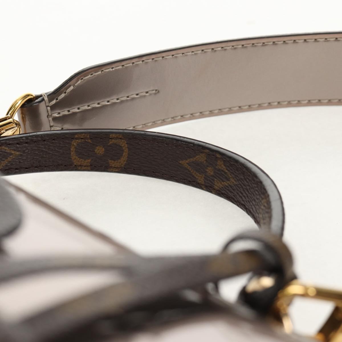 LOUIS VUITTON Monogram Vernis Spring Street PM Bag Silver M90567 LV Auth 142967V