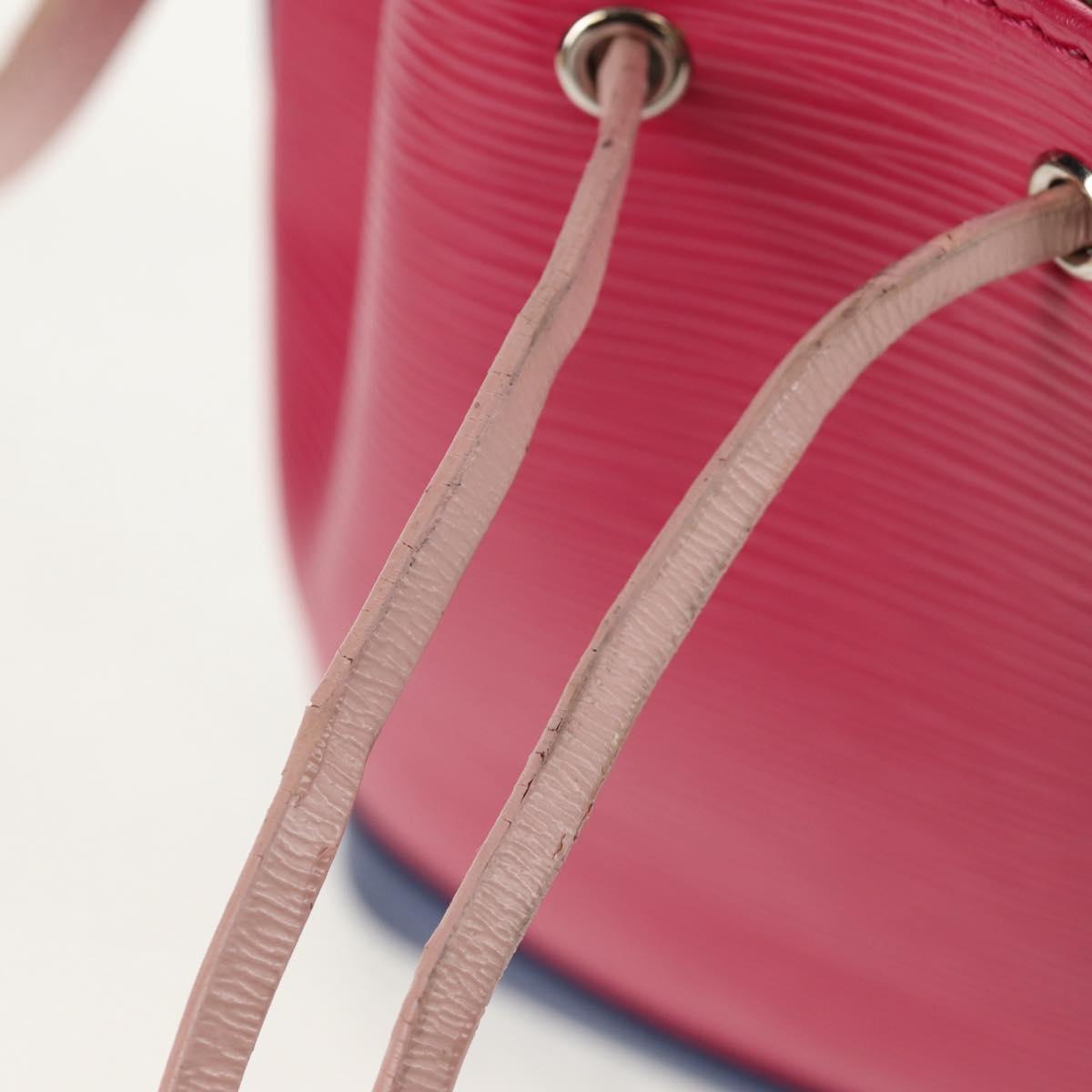 LOUIS VUITTON Epi Nano Noe Shoulder Bag Pink Blue Red M42502 LV Auth 142968V