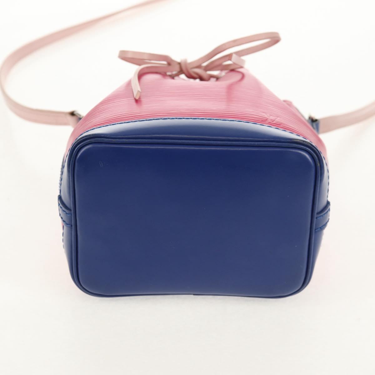LOUIS VUITTON Epi Nano Noe Shoulder Bag Pink Blue Red M42502 LV Auth 142968V