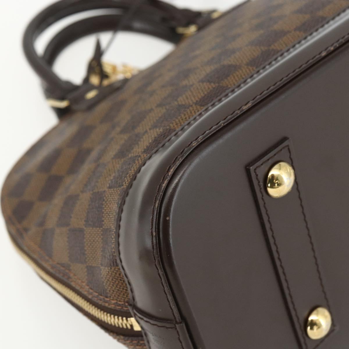 LOUIS VUITTON Damier Ebene Alma PM Hand Bag N53151 LV Auth 142969V