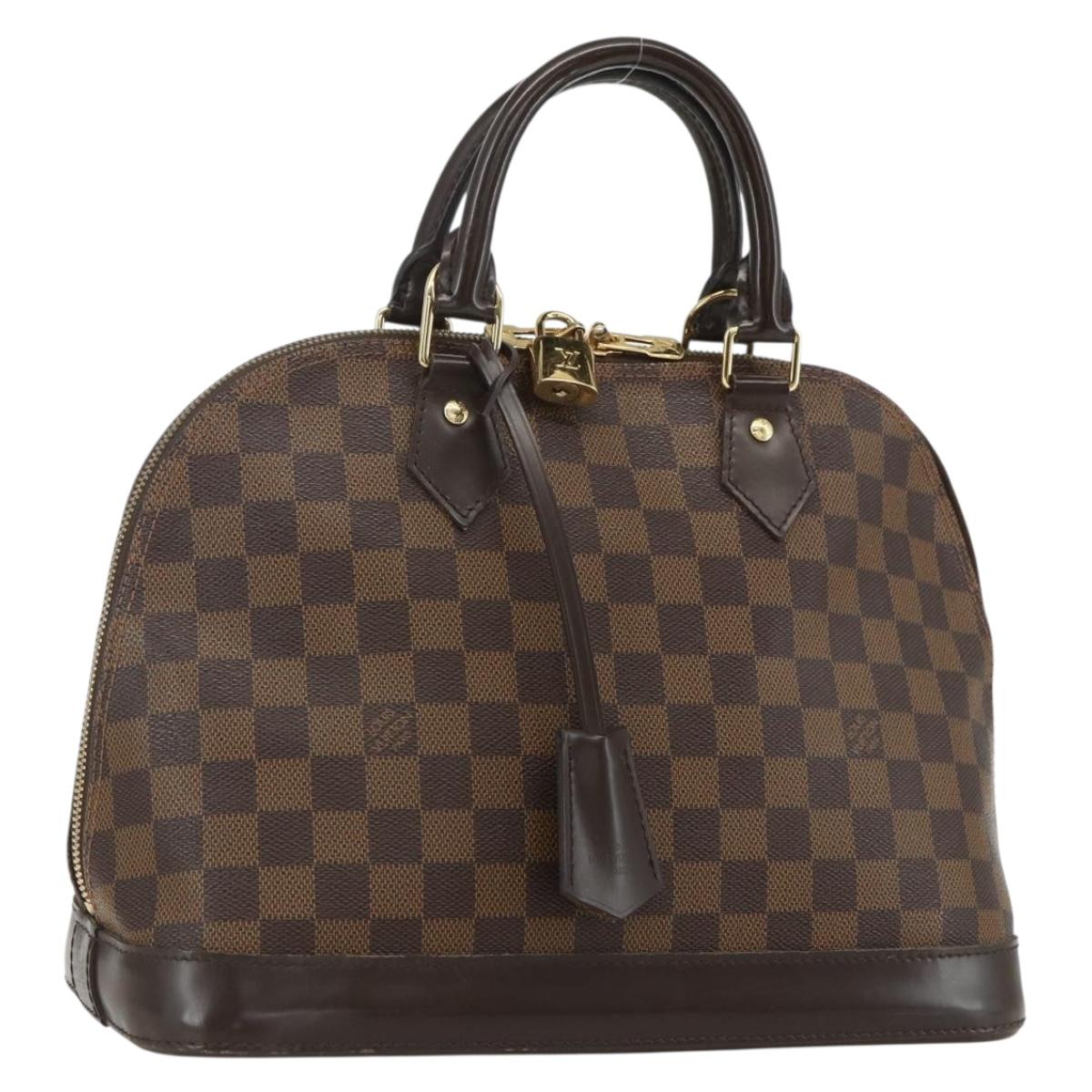 LOUIS VUITTON Damier Ebene Alma PM Hand Bag N53151 LV Auth 142969V