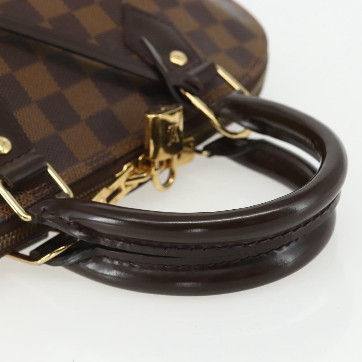 LOUIS VUITTON Damier Ebene Alma PM Hand Bag N53151 LV Auth 142969V